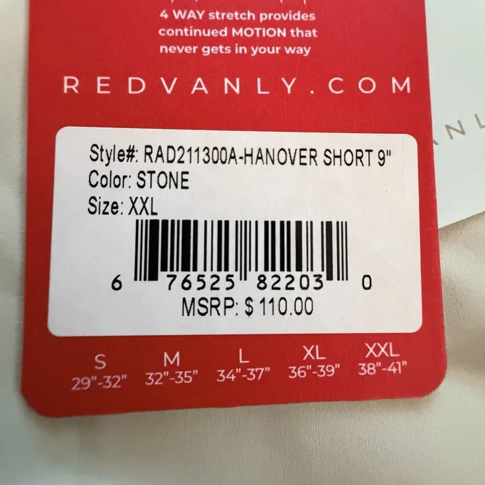 New Redvanly Men's Golf Hanover Shorts 9